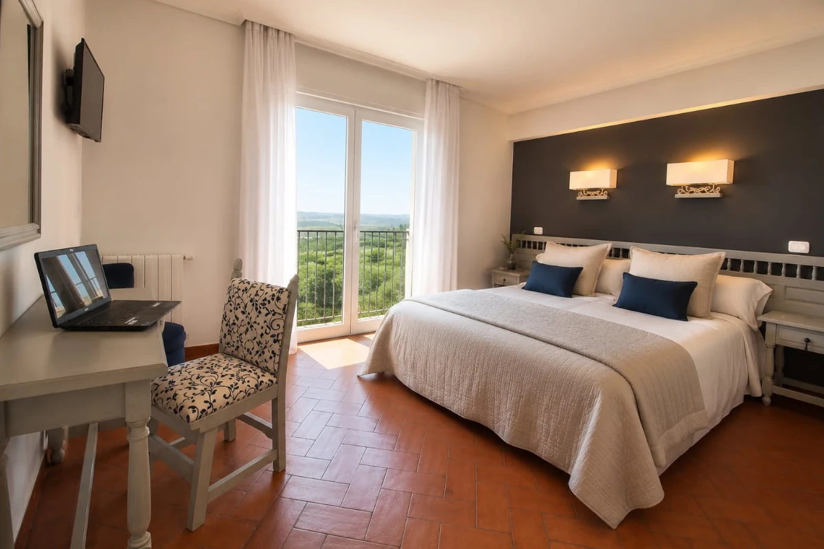 Habitación doble superior con vistas a la Vega del Duero