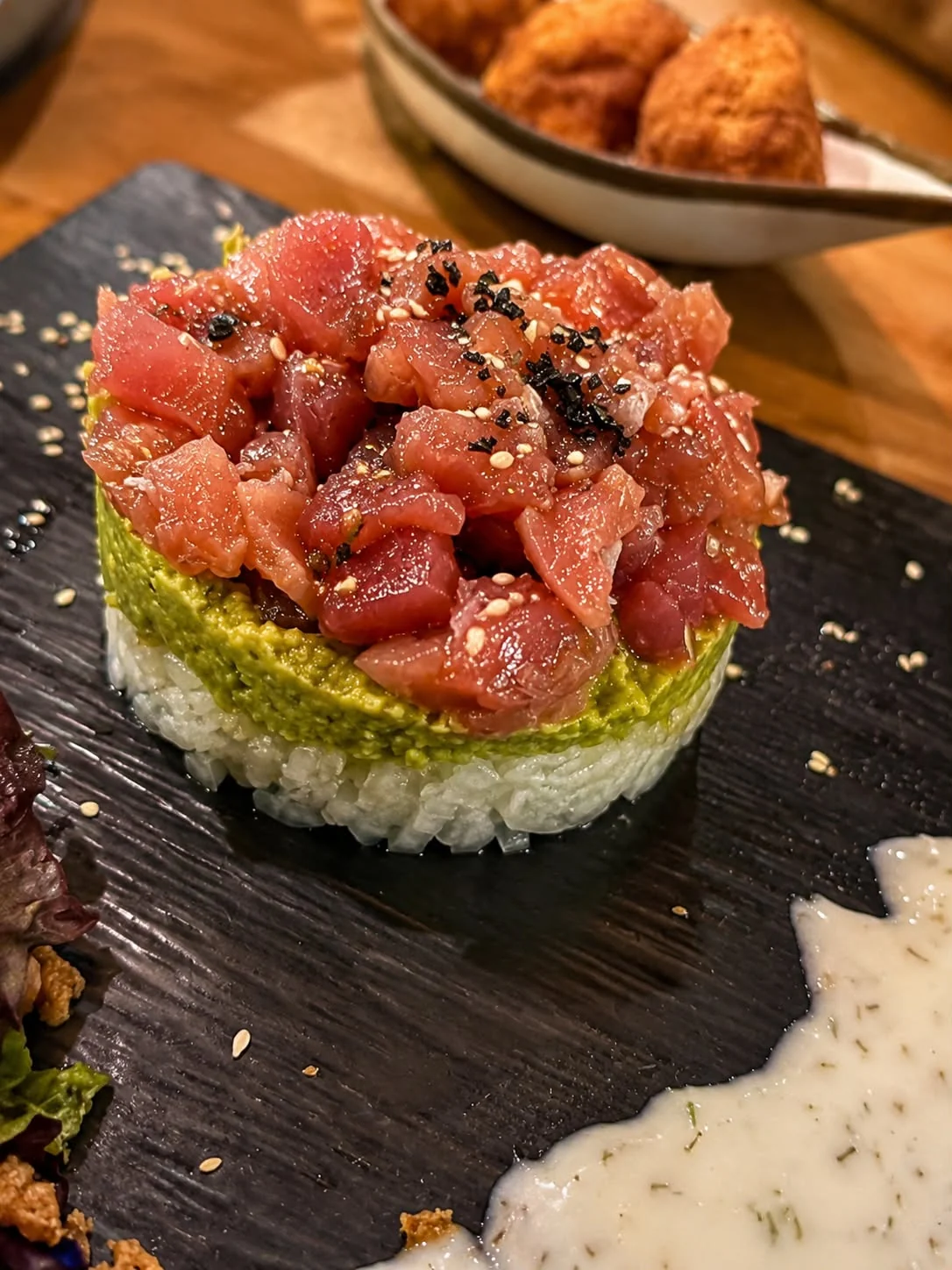 Tartar de atún en Taberna Malaspina